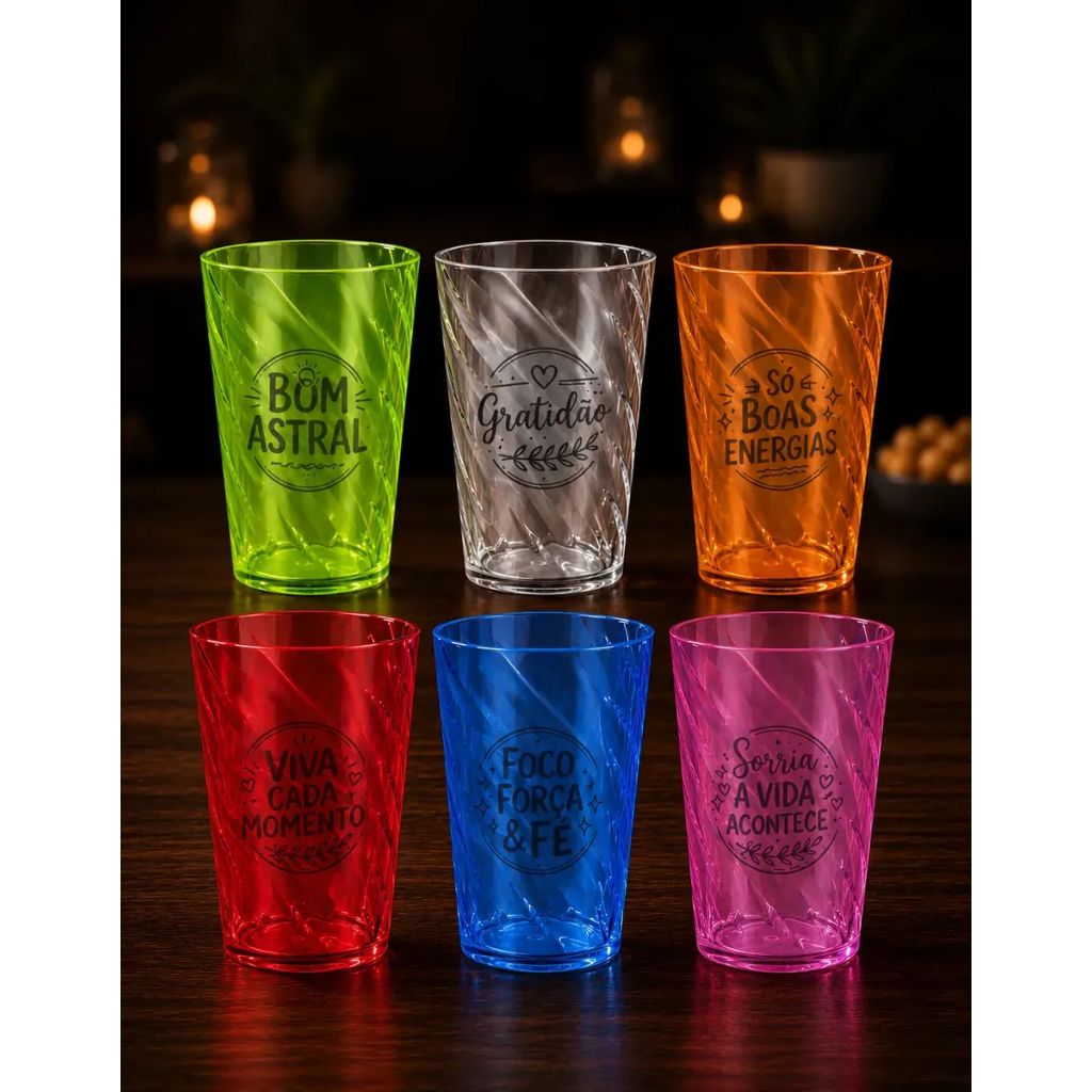 50 Copo Twister 350ml Personalizado Com Seu Tema Logo Arte