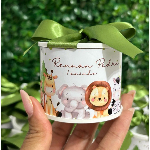 Tubolatas 5x6 Safari menino / Lembrancinha / Festa Infantil / Tubolata Personalizada / Maternidade / Nascimento