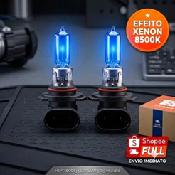 Lâmpada super branca hb4 par 12v 55w 8500k