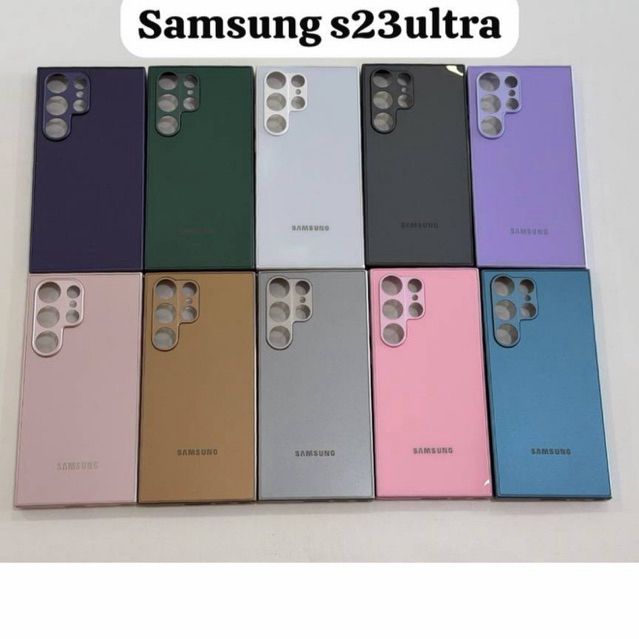 CAPA CASE CAPINHA PREMIUM P/SAMSUNG S23 ULTRA INTERIOR AVELUDADO AG-GLASS PHONE CASE ELEGANTE LUXO