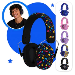 Abafador Autismo Black TEA PRO34 DB MUNDO AUTISTA (ORIG) Protetor Auricular Fone/Ouvido 🗣️ Auricular/ Ruido/ tea/ tdah