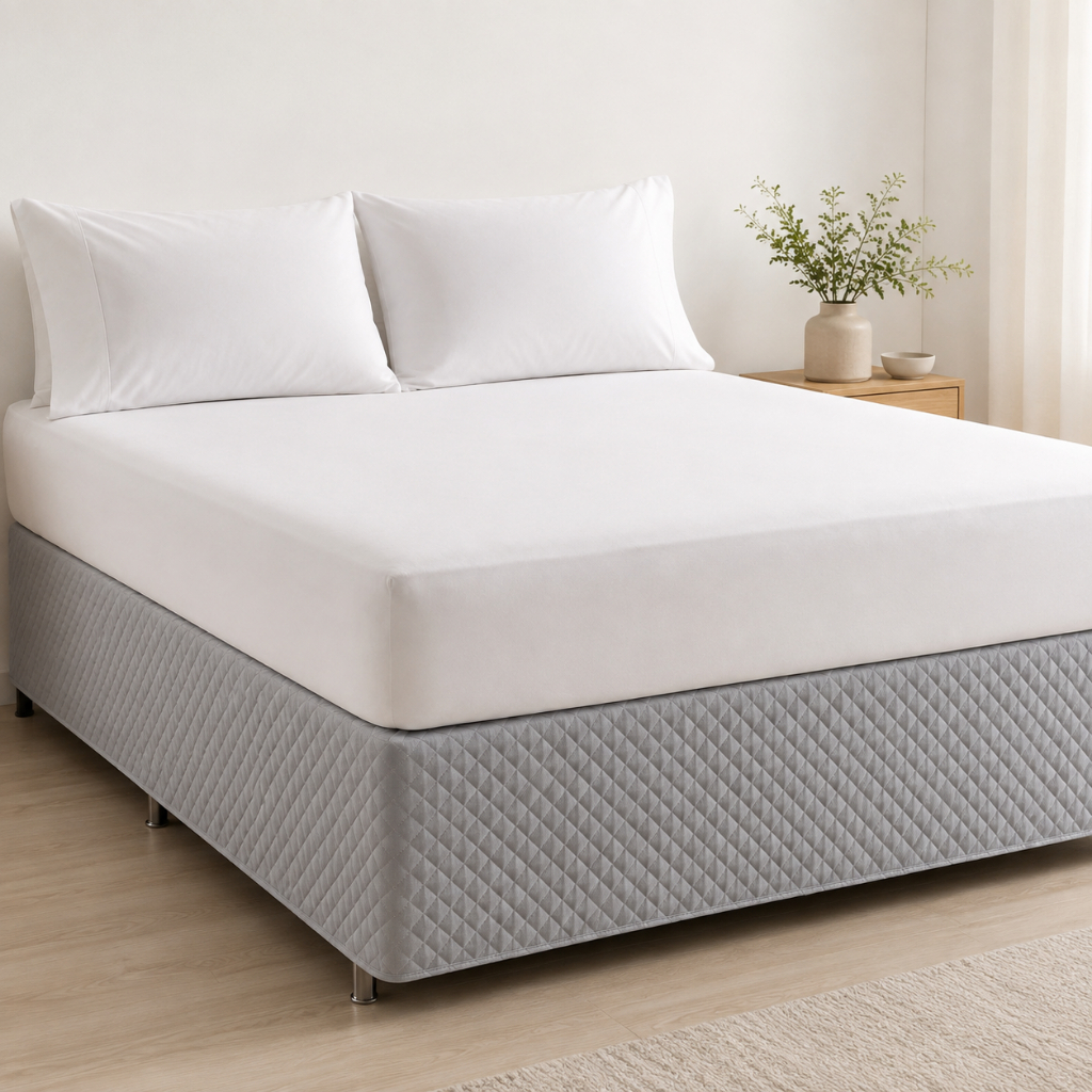 Saia De Cama Box Matelada Com Elástico Cama Solteiro Casal Queen King Microfibra