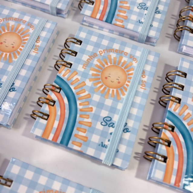 10 Bloquinhos Personalizados Lembrancinha – Maternidade, Chá de Bebê e Batizado, Aniversário