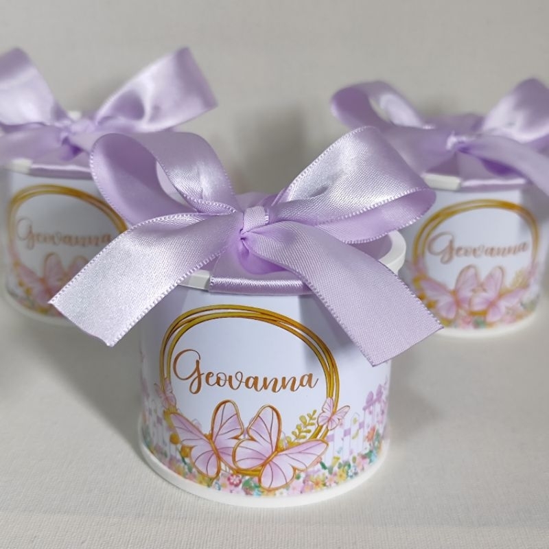 Tubolatas Personalizadas-5x6- JARDIM DAS BORBOLETAS LILÁS-lembrancinha Maternidade/Festa / Chá de bebê - DIVERSOS TEMAS