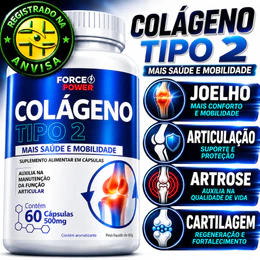 Colágeno Tipo 2 ORIGINAL Não Hidrolisado para Joelho Cartilagem Articulação - POTE PARA 30 DIAS USO