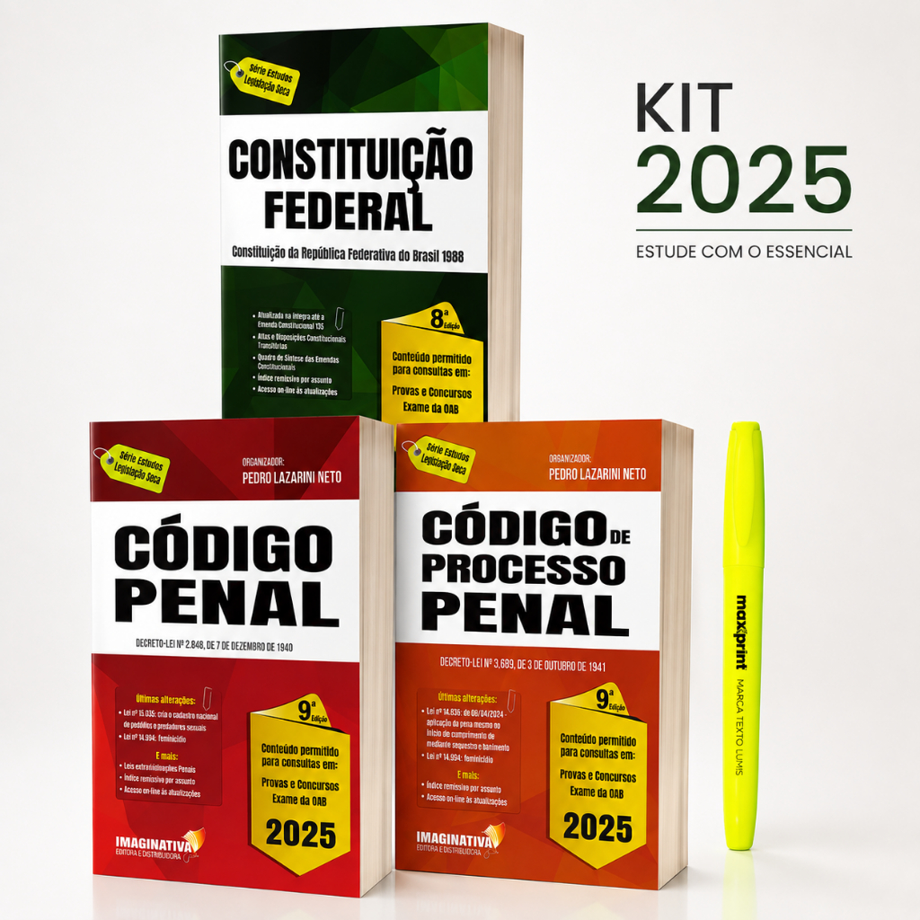 Constituição Federal + Código Penal + Processo Penal 2025