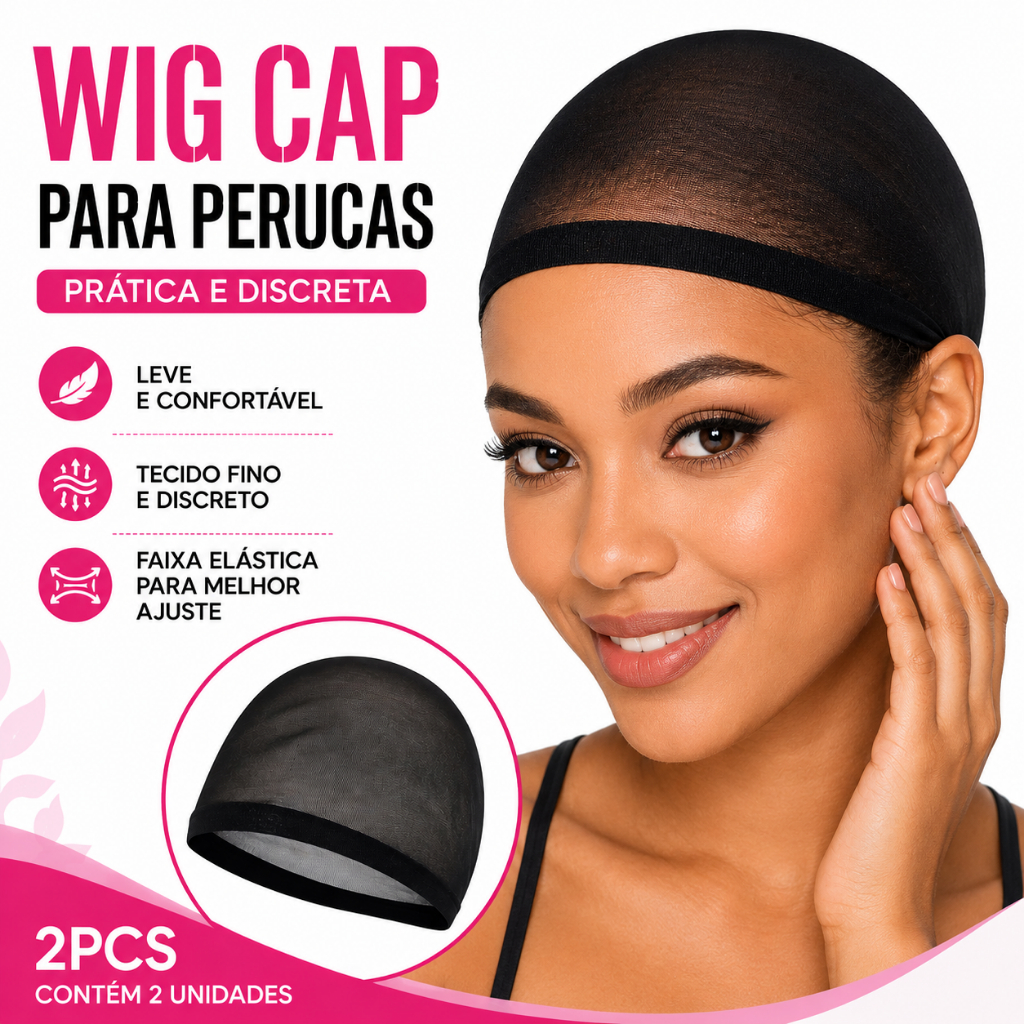 Wig Cap Hair Grip Touca para Peruca Full Lace Front Lace