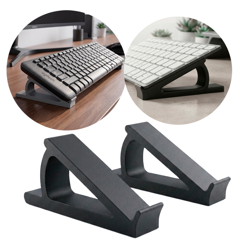 Suporte para Teclado de Computador – Inclinado e Ergonômico – Slim para Mesa