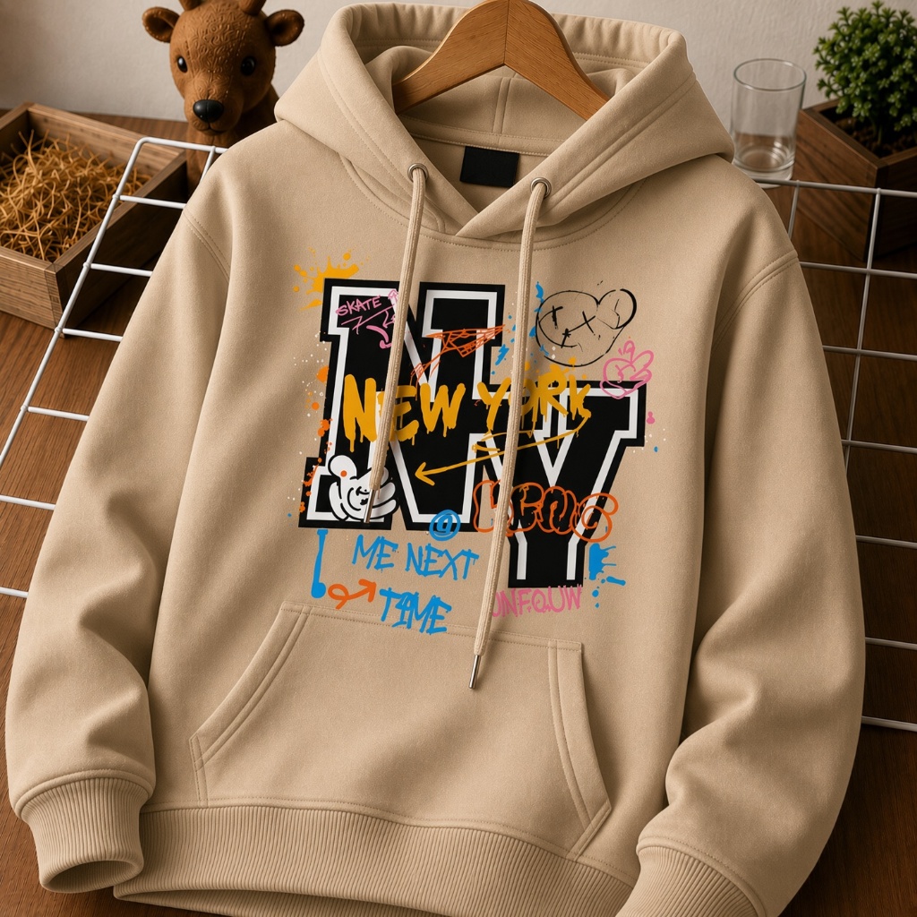 Moletom Masculino feminino Infantil Estampado Casaco Com Goro Bolso Criança frio outono escola
