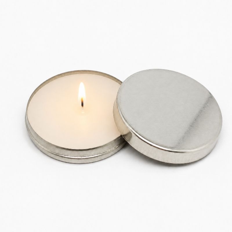 20 velas aromáticas na latinha, sem personalização.