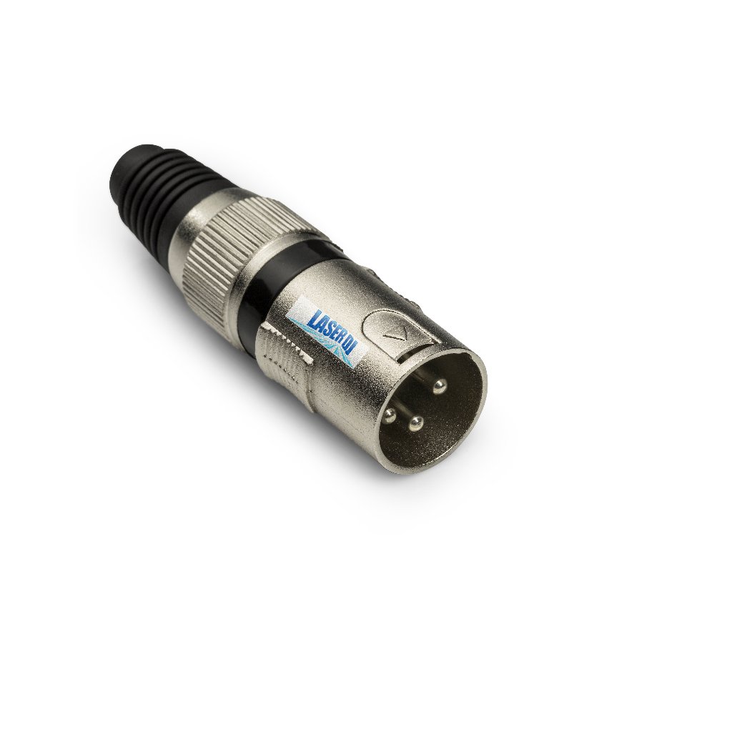 Kit 20 Plug Conector Xlr Canon Macho - Prata alta qualidade - Linha Profissional