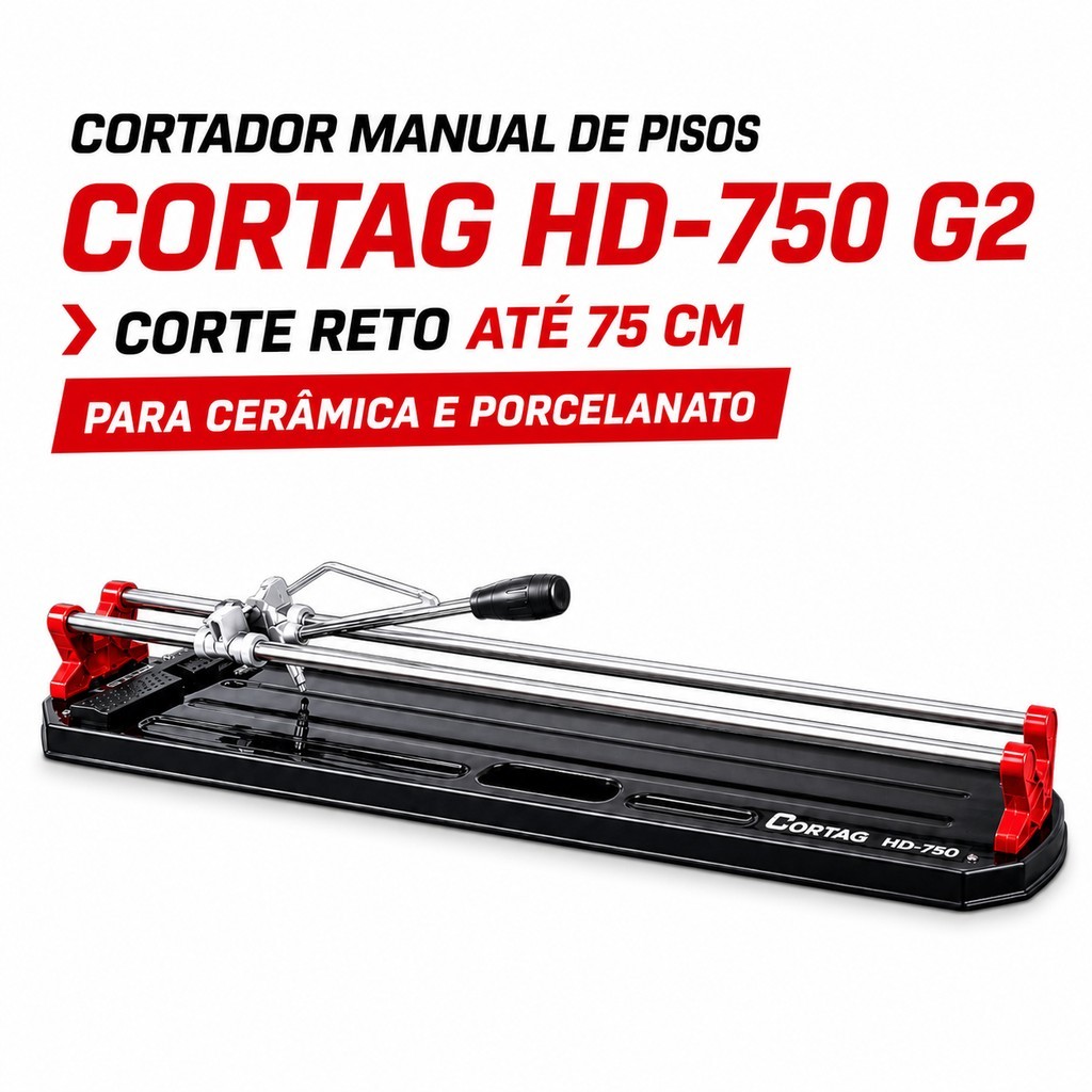 Cortador Manual de Piso e Porcelanato Cortag HD-750 G2 75 cm