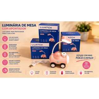 Luminaria de Mesa recarregavel LUATEK