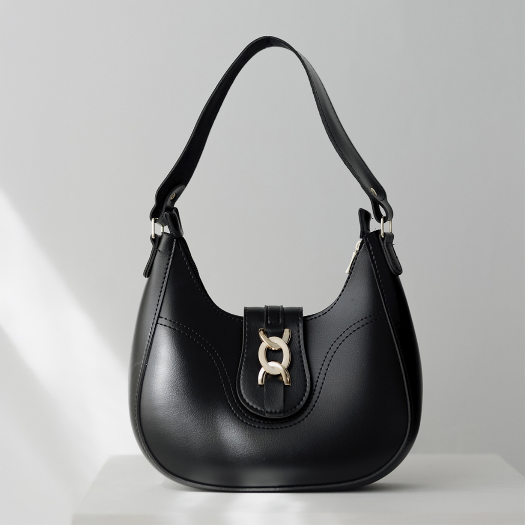 Bolsa Feminina Baguete Média De Ombro Estilosa Casual