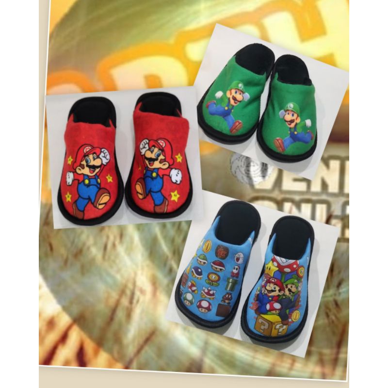 Pantufa/Chinelo Leve de Inverno Super Mario