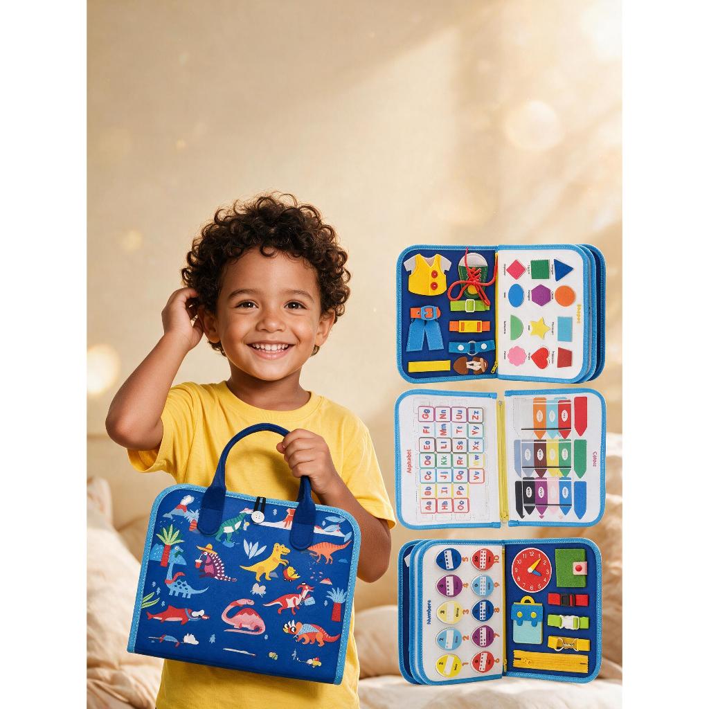 Brinquedos Maleta Sensoriais Básicos De Habilidades De Vida Para Toddlers Montessori Busy Board