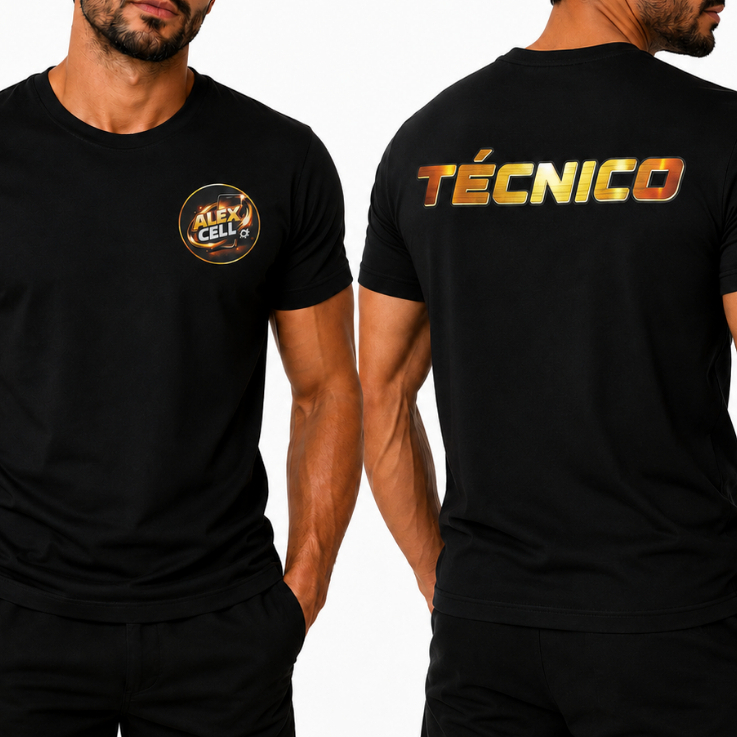Camiseta Manga Curta estampada Peito e Costa Personalizada Uniforme Empresa Eventos Blusa Unissex
