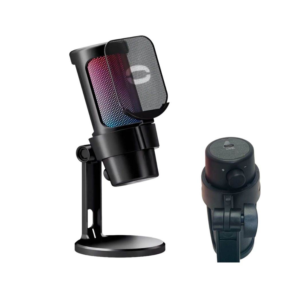 VoiceGlow — Microfone USB Gamer RGB