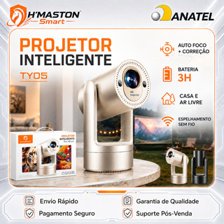 H'MASTON TY05 Projetor 4k Mini Projetor Portatil 4k Retroprojetor Portatil Progetor Para Quarto Projetor De Imagem