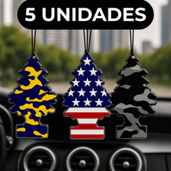 Kit 5 Cheirinho de Carro Aromatizante Para Carro Novo Cheiroso Pinheiro Sortidos