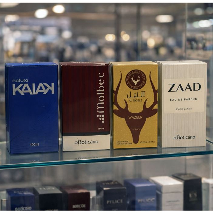 Kit 4 Perfumes Masculinos 100ml Colonia Amadeirado Citrico Marcante Longa Fixacao Presente Homem