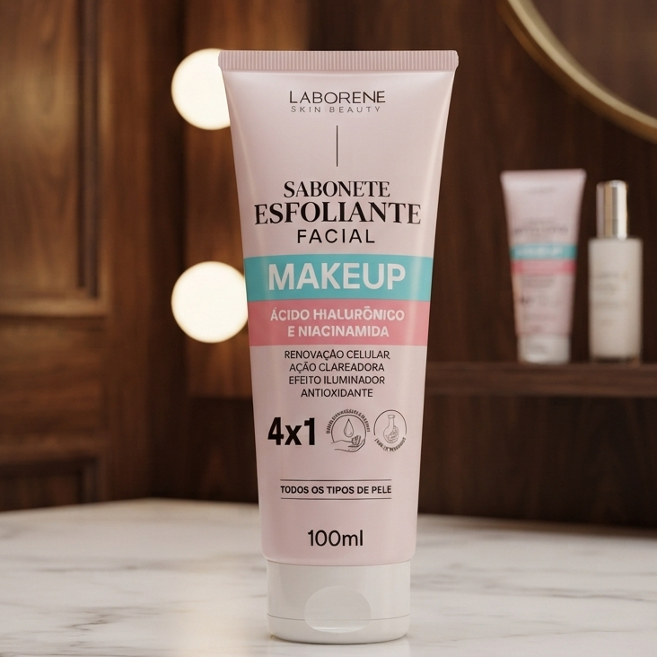 Sabonete Esfoliante Facial Makeup Laborene 100ml