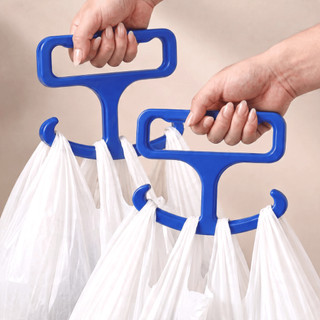 Kit 2 Peças Carregador de Sacola Pegador de Saco Anatômico Prático Confortável Facilitador Carregar Sacola de Compras