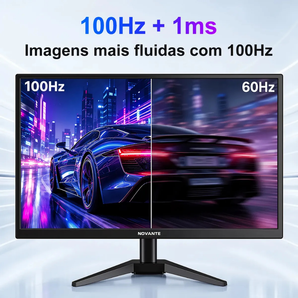 Monitor Gamer NOVANTE 20'' 100HZ Com 1ms e Alto-falante Integrado HDMI Preto · foto 2