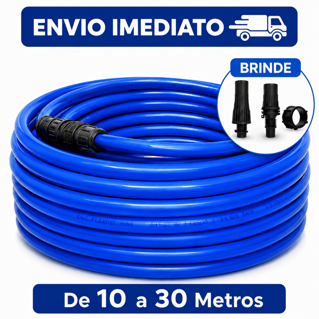 Mangueira de Jardim Anti-Torção Reforçada Flexivel - 30 Metros