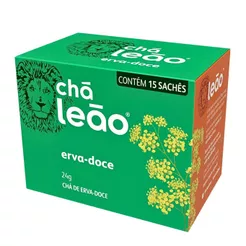 Chá Leão Erva-doce 15 Sachês Tradicional 24g Ervas Básicas