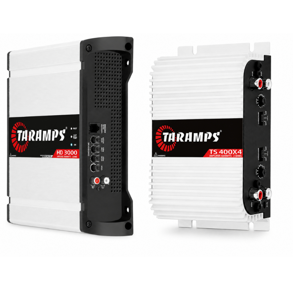 Kit Amplificador Taramps HD3000 3000W + TS400 4 Canais 400W RMS 2 Ohms Som Automotivo Completo · foto 2