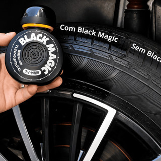 Black Magic Soft99 Pretinho para Pneus Cera Revitalizadora Brilho Intenso Hidrorrepelente