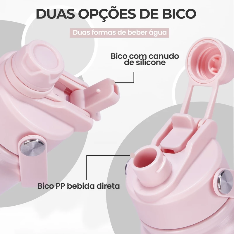 Garrafa Térmica Romantic Crown 800ml em Aço Inox 304 — foto 4