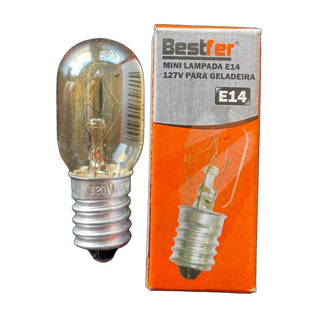 Lâmpada E14 127v 15w bestfer compatível com eletrodomésticos