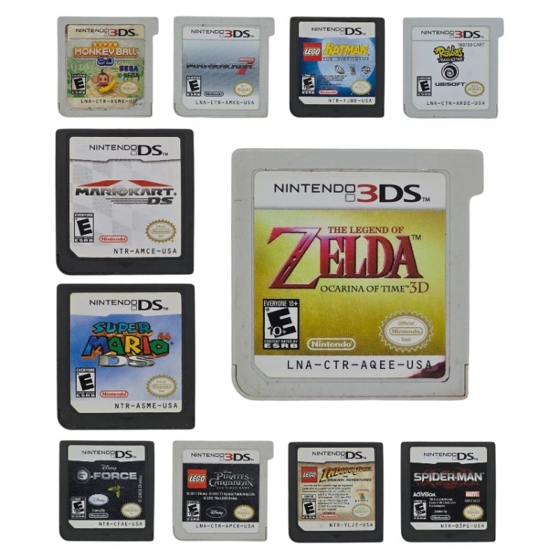 Jogo Nintendo 3ds ds dsi new 3ds Original, sem caixa , zelda ocarina lego mario kart batman monkey ball mario 64 ds