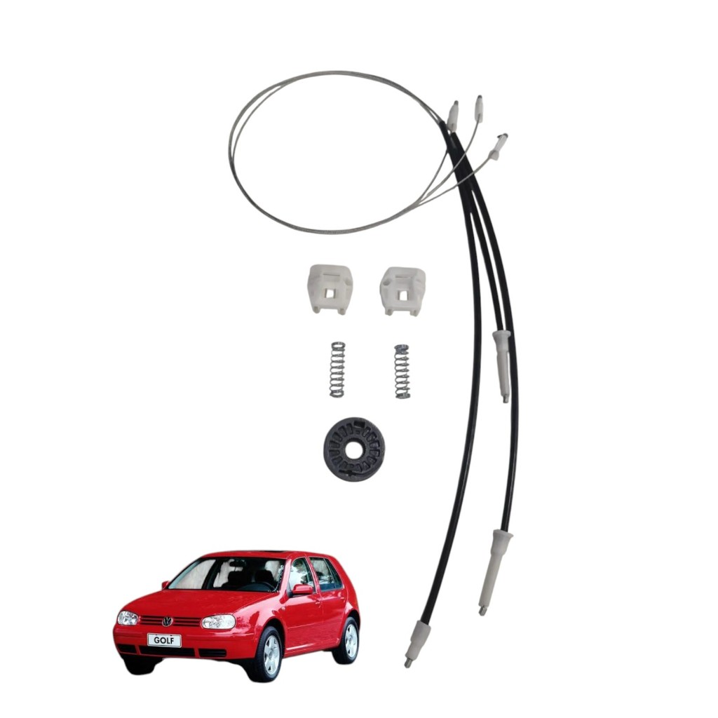 Kit Reparo Máquina Dianteira Vidro Elétrico Volkswagem Golf 2000 Até 2013