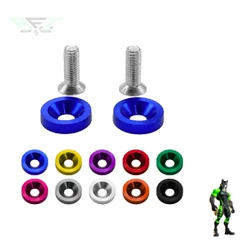 Parafuso Arruela Anodizadas 2 Unidade M6 Tuning Carro Motos