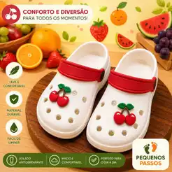 Babuche Sandália Papete Infantil Leve Confortavel Macia Antiderrapante Meninas