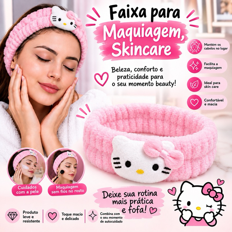 Faixa de cabelo para Skincare