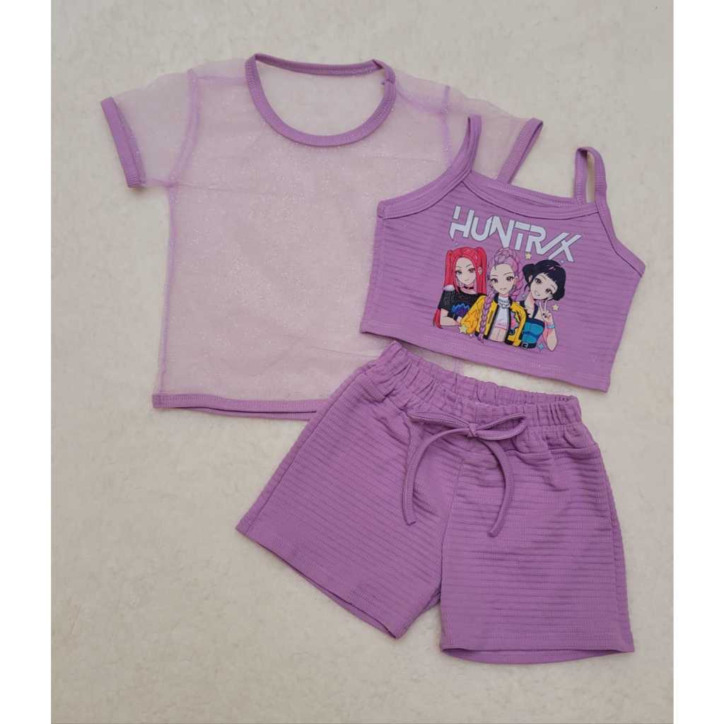 Conjunto Infantil Feminino - Verão Menina Infantil juvenil