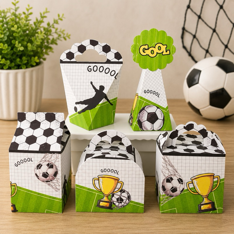 Caixinhas FUTEBOL PRONTA ENTREGA kit festa lembrancinhas aniversario decoração personalizados