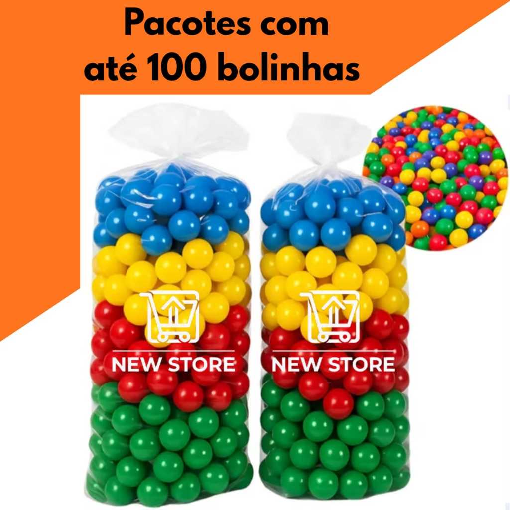 Bolinhas Para Piscina De Bolinhas infantil 76mm Coloridas não amassam