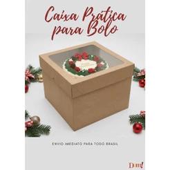 5x Caixas para Bolo Alto / Torta / Confeitaria - Tamanhos