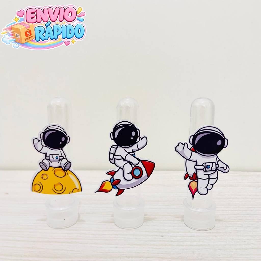 Aplique para Tubete Astronauta / Astronauta / Lembrancinhas Personalizadas / Festa Infantil