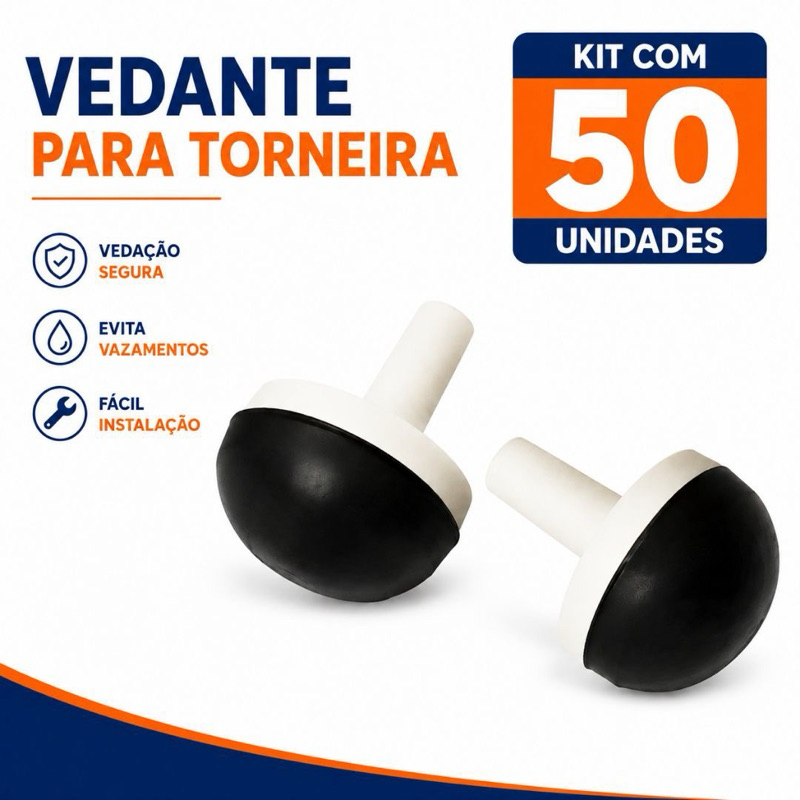 Kit 50 Peças Vedante Torneira PVC 1/2 3/4 Registro Carrapeta Bola Flexível Polipropileno Construção Materiais Construção