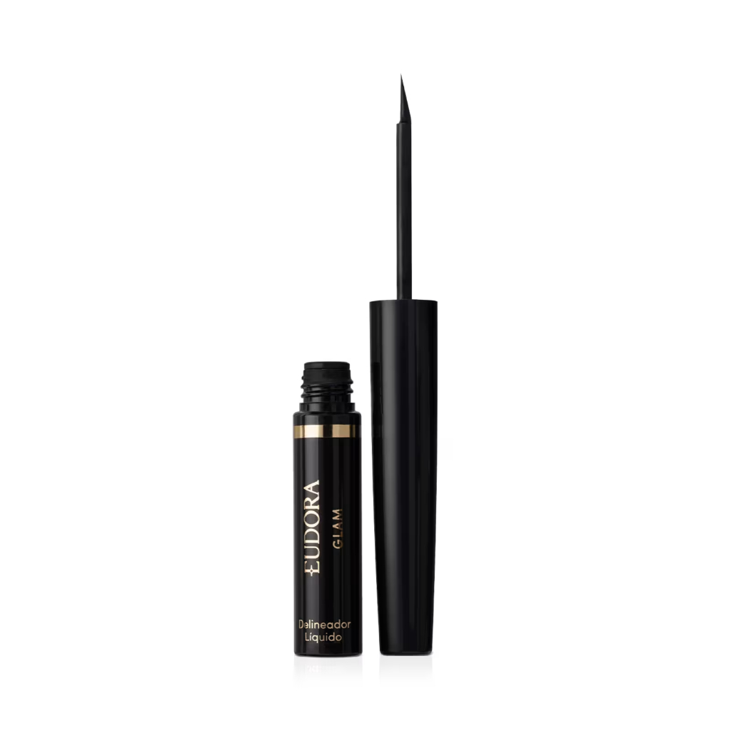 EUDORA Delineador Líquido Para Olhos Preto Eudora Glam 3ml- PRODUTO ORIGINAL