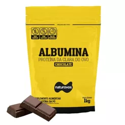 Albumina Refil 1kg Naturovos Sabor Chocolate