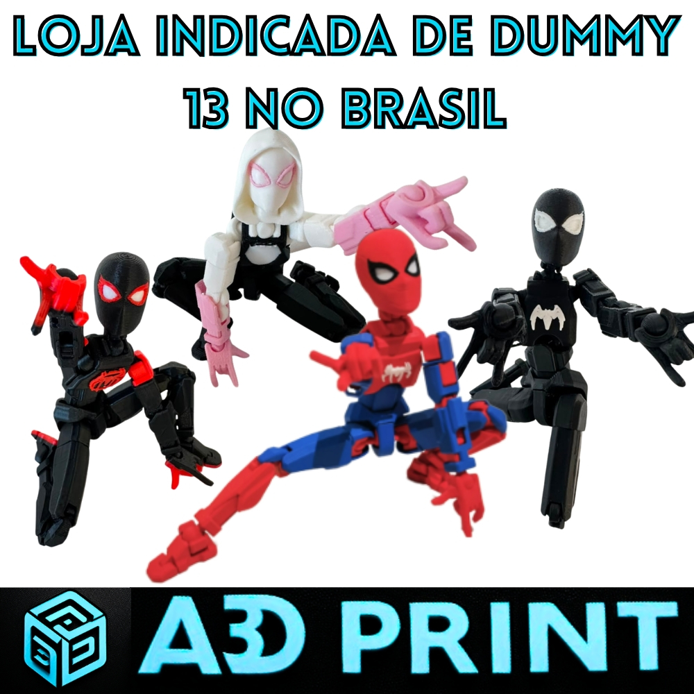 Boneco Dummy 13 Homem Aranha Spider-man - Articulado Action Figure Brinquedo Varias Posições 3D