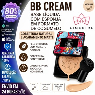 BB Cream/Base/Corretivo Base Líquida com Esponja com Formato de Cogumelo ou Base Matte Bi…