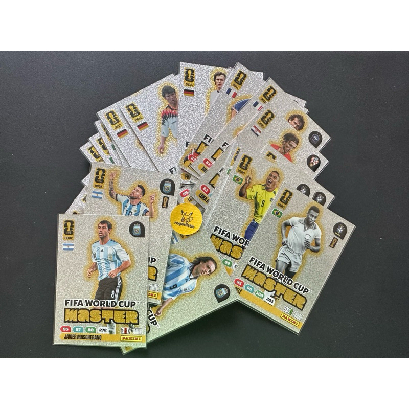 Cards Master Fifa World Cup Adrenalyn XL Copa do mundo 2026 Gliter prata (Messi, Pelé, Ronaldo, Kaká…)